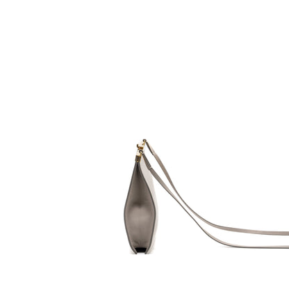 Celine mini clasp Mini Purse light grey leather
