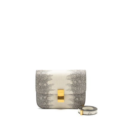 Celine Medium Box Lizard Natural