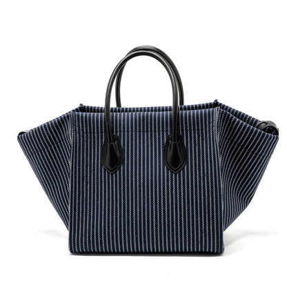 Celine phantom luggage Purse canvas / leather dark blue / black
