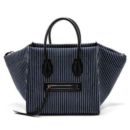Celine phantom luggage Purse canvas / leather dark blue / black