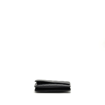 Chanel Classic Wallet On Chain Lambskin Black SHW