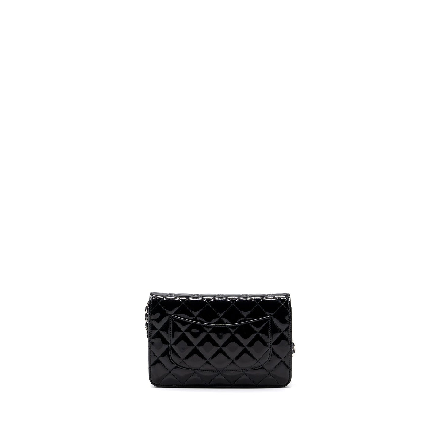 Chanel Classic Wallet On Chain Patent Black SHW