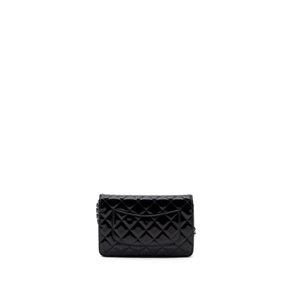 Chanel Classic Wallet On Chain Patent Black SHW