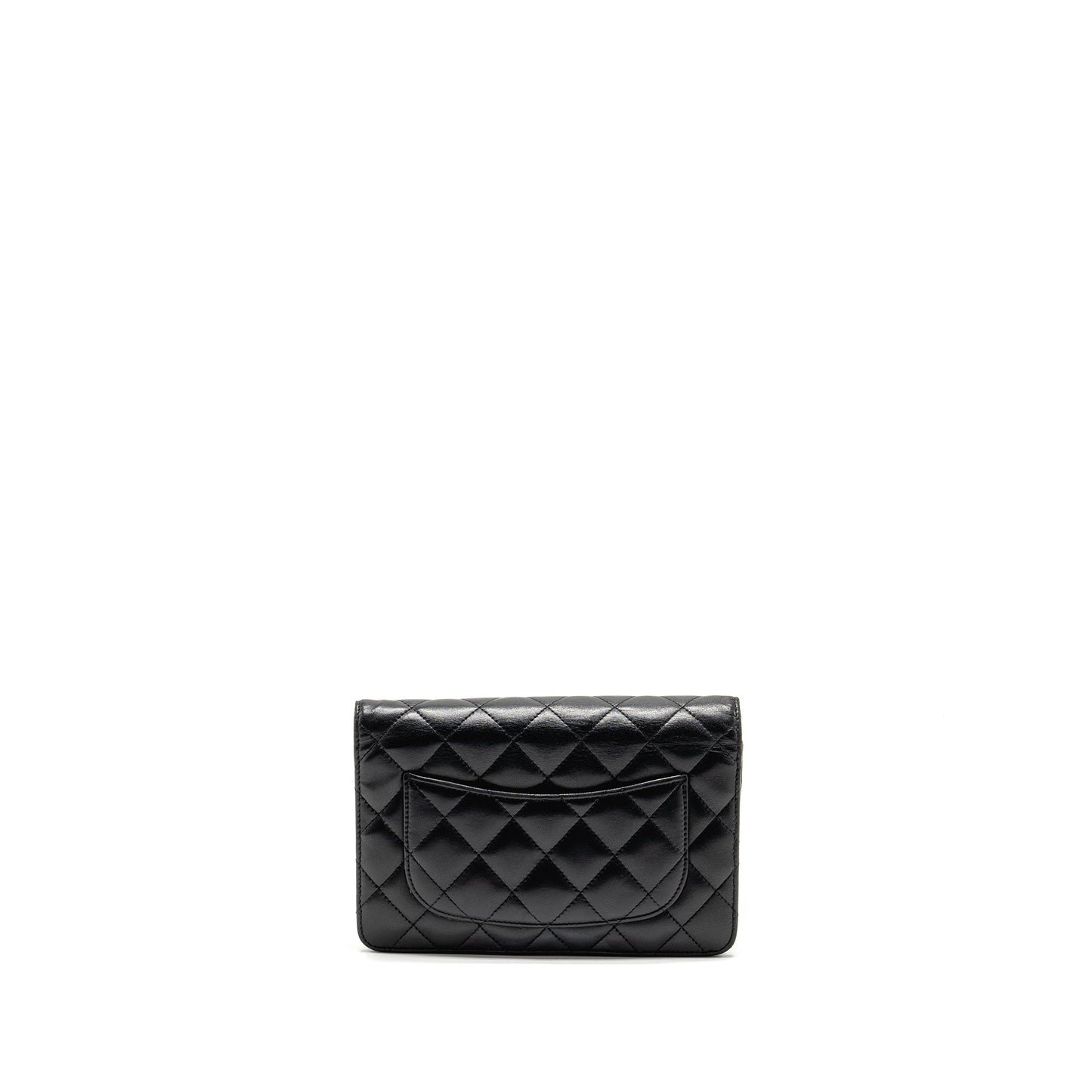 Chanel Classic Wallet On Chain Lambskin Black SHW