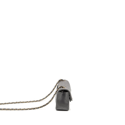 Chanel Mini Rectangular Flap Bag Lambskin Grey LGHW (microchip)