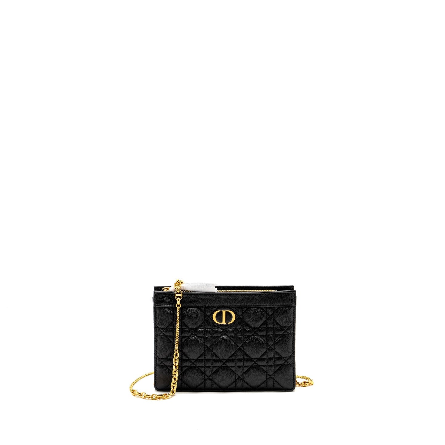 Dior Caro Every Dior Pouch Supple Calfskin Black