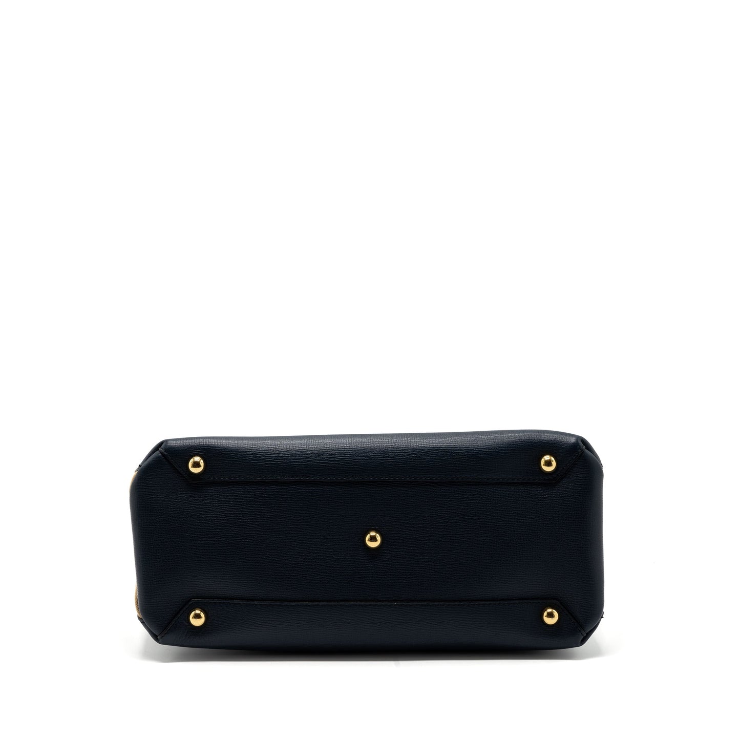 BURBERRY Large BANNER Purse CALFSKIN Dark Blue/MULTICOLOUR