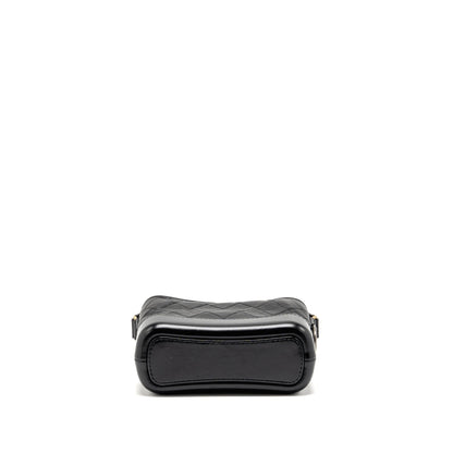 Chanel Small Gabrielle Hobo Bag with Top Handle aged calfskin black multicoloured hardware