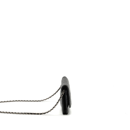 Chanel Classic Wallet On Chain Lambskin Black SHW