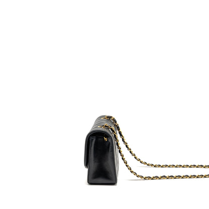 Chanel Vintage Small Diana Bag Lambskin Black GHW