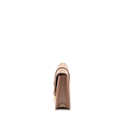Dior 30 Montaigne Purse Calfskin Dark Beige