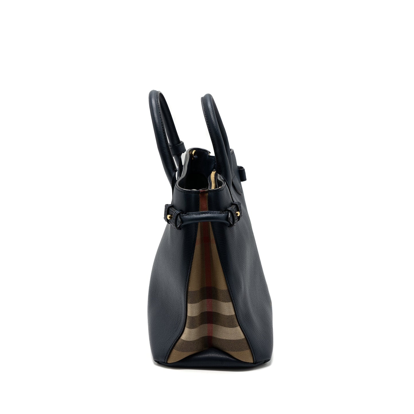 BURBERRY Large BANNER Purse CALFSKIN Dark Blue/MULTICOLOUR