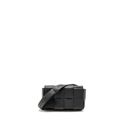 Bottega Veneta Cassette Belt Purse Calfskin Black