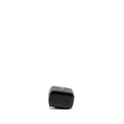 Chanel pearl crush Mini vanity with chain lambskin black GHW