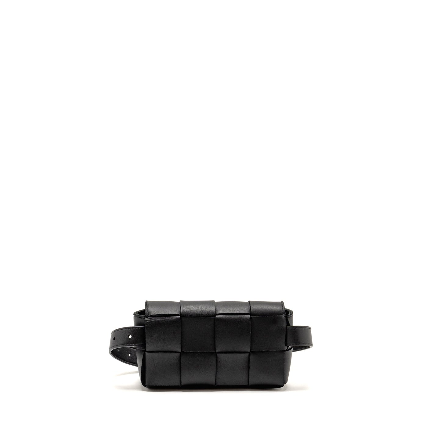 Bottega Veneta Cassette Belt Purse Calfskin Black