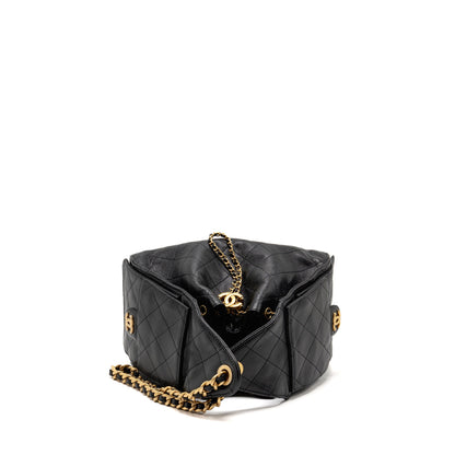 Chanel small 25 bag caviar black GHW (microchip)