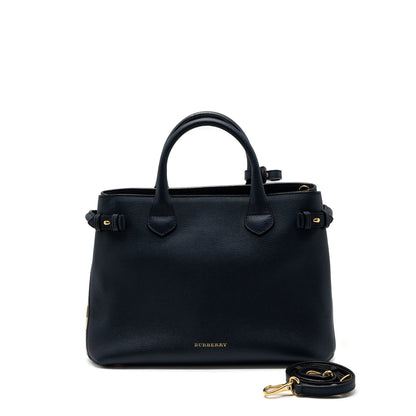 BURBERRY Large BANNER Purse CALFSKIN Dark Blue/MULTICOLOUR