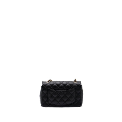 Chanel Classic Mini Rectangular Flap Bag Caviar Black GHW