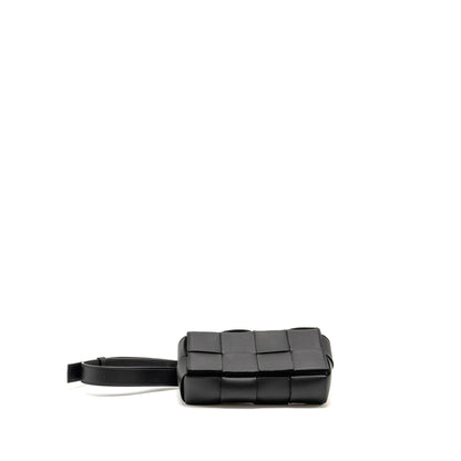 Bottega Veneta Cassette Belt Purse Calfskin Black