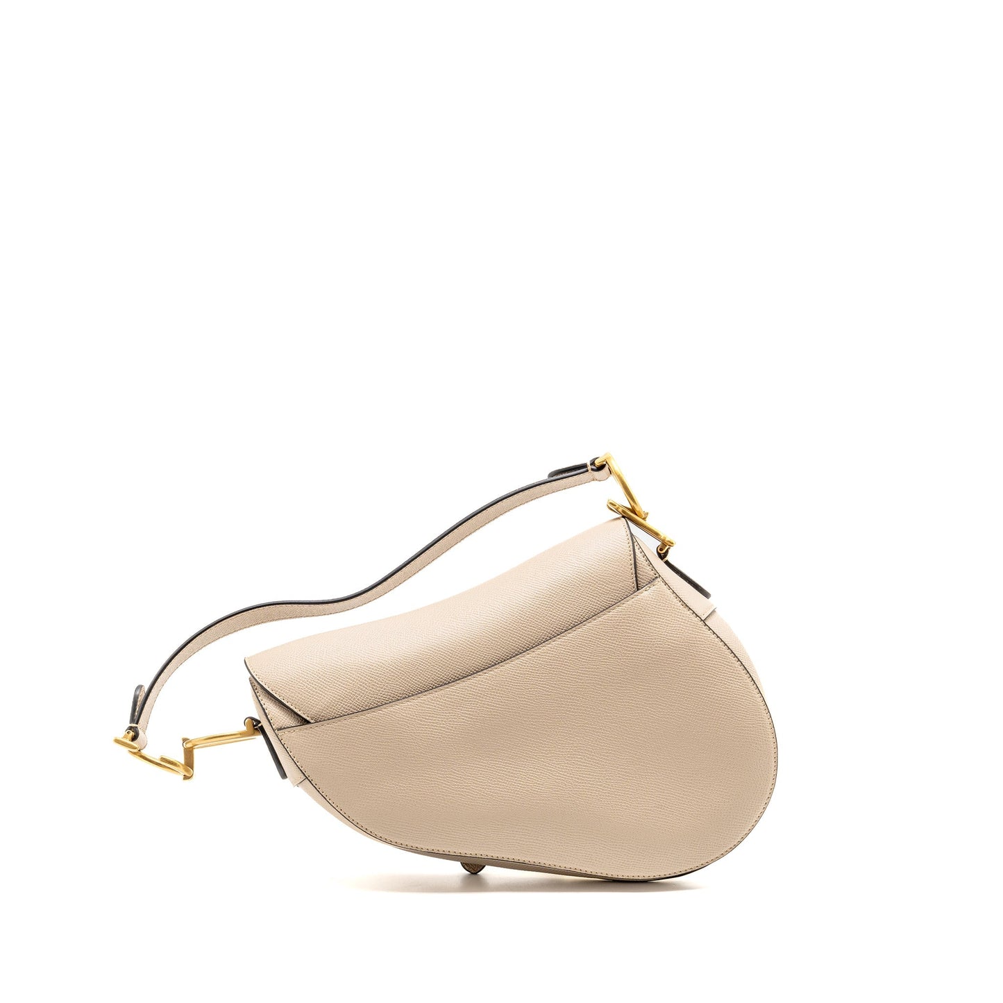 Dior Medium Saddle Purse Calfskin Beige