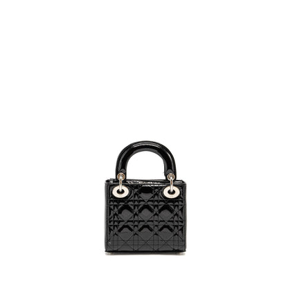 Dior Mini Lady Dior Patent Black