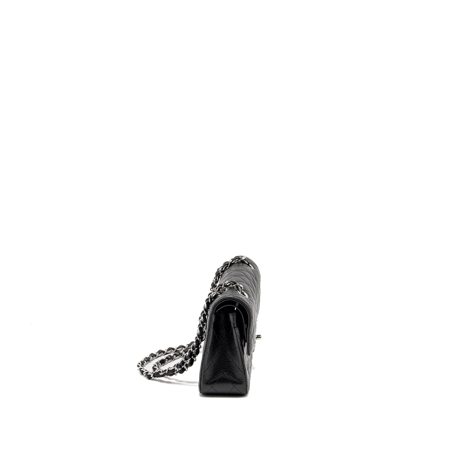 Chanel Small Classic Double Flap Bag Caviar Black SHW (Microchip)