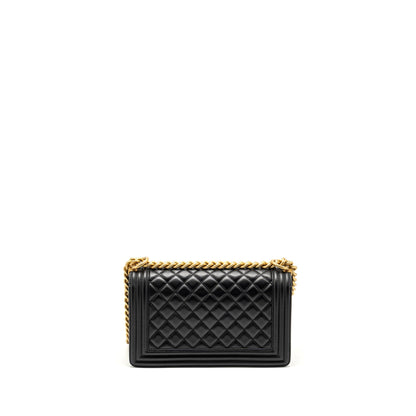 Chanel Medium Boy Bag Calfskin Black GHW