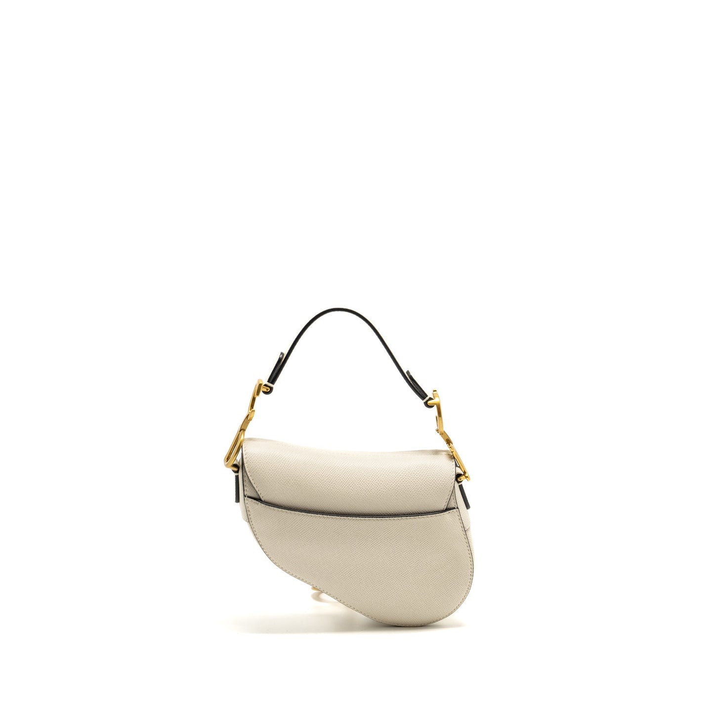 Dior Mini Saddle Purse Calfskin White