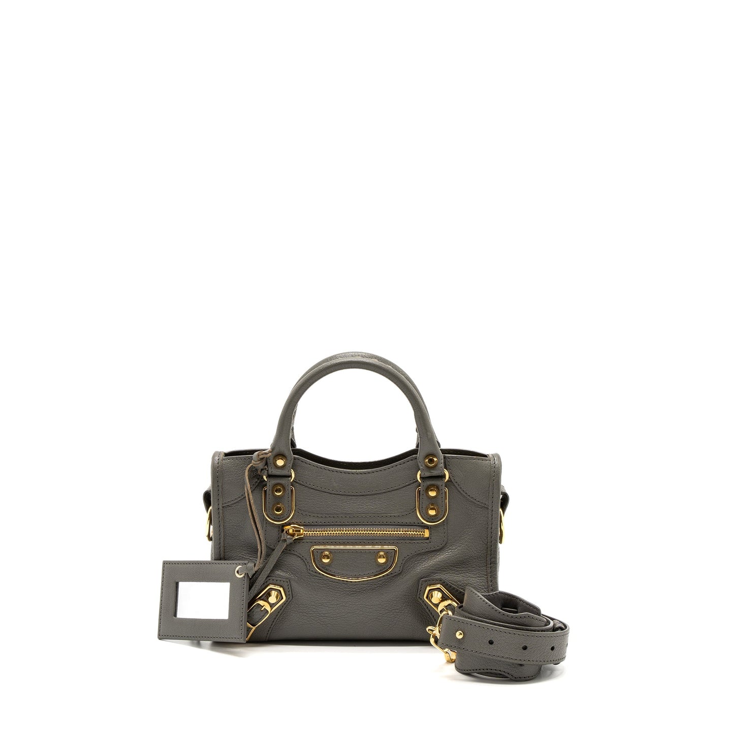Balenciaga Mini City Purse Grey