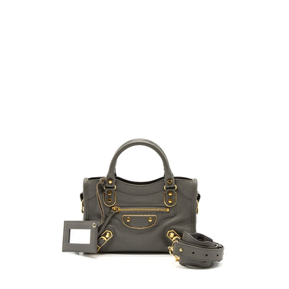 Balenciaga Mini City Purse Grey
