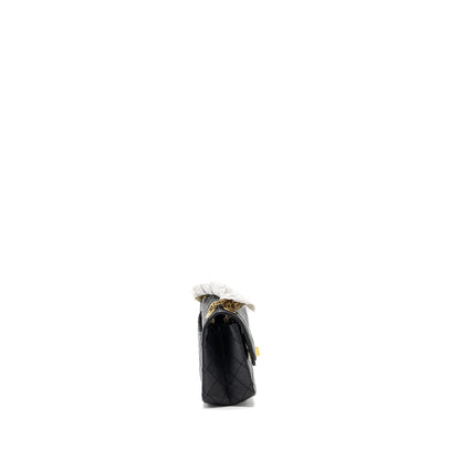 Chanel Mini 2.55 Reissue Flap Bag Aged Calfskin Black GHW (Microchip)