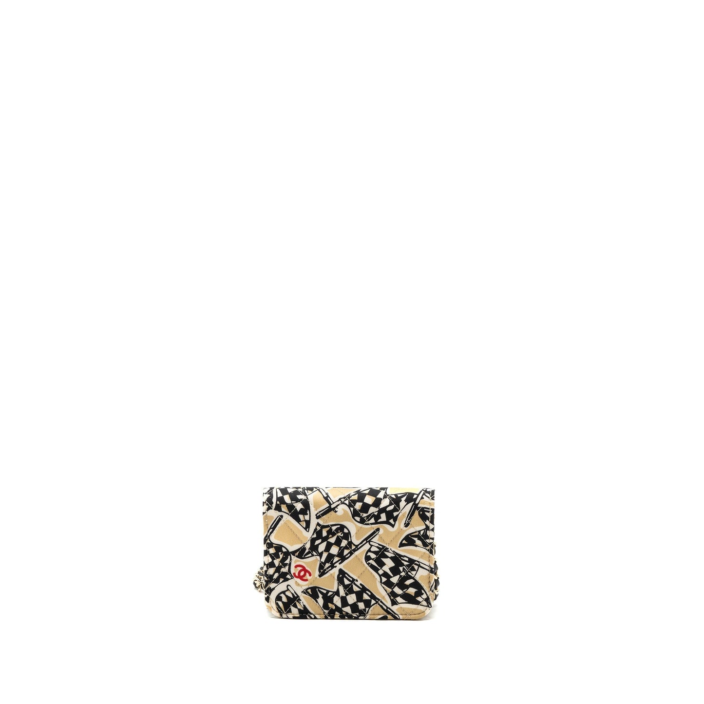 Chanel Mini Clutch With Chains Fabric Multicolour LGHW(microchip)