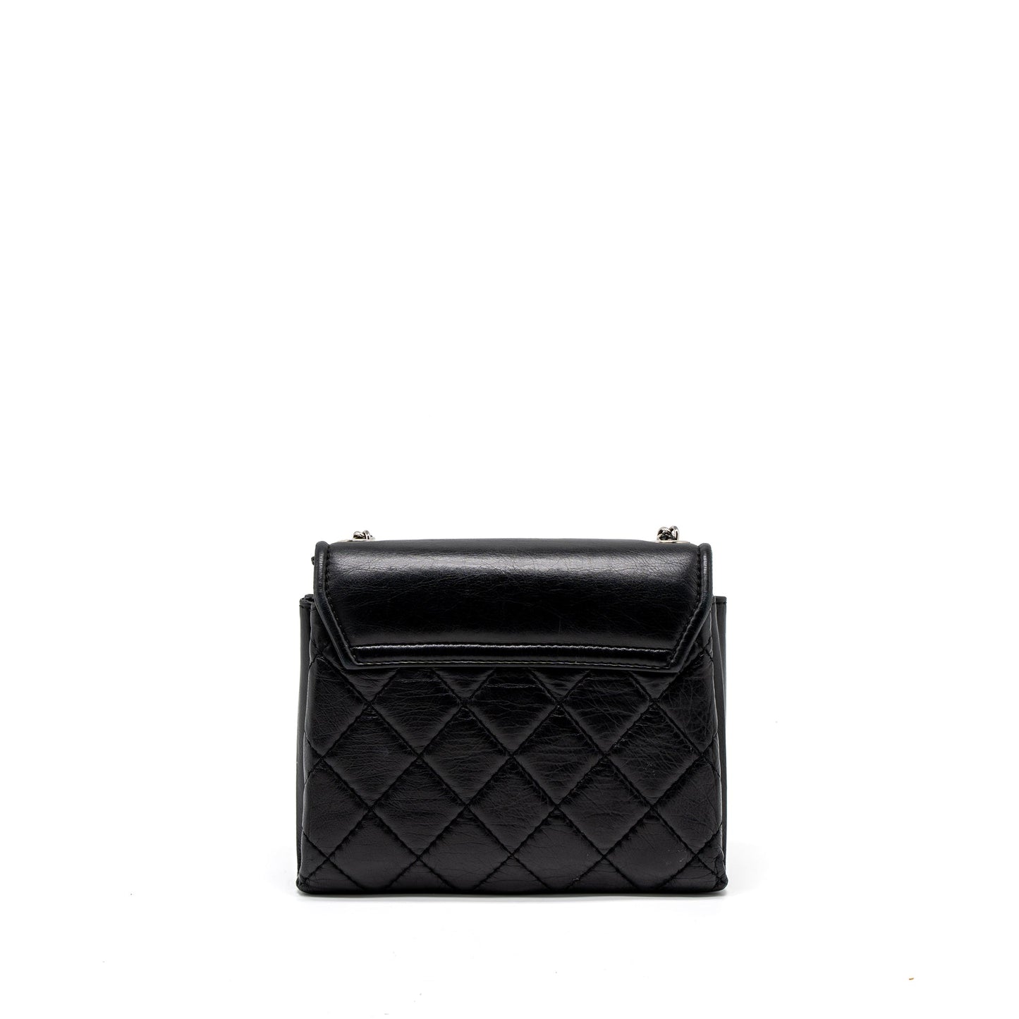 Chanel Giant CC Logo Bag Calfskin Navy SHW