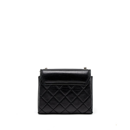 Chanel Giant CC Logo Bag Calfskin Navy SHW