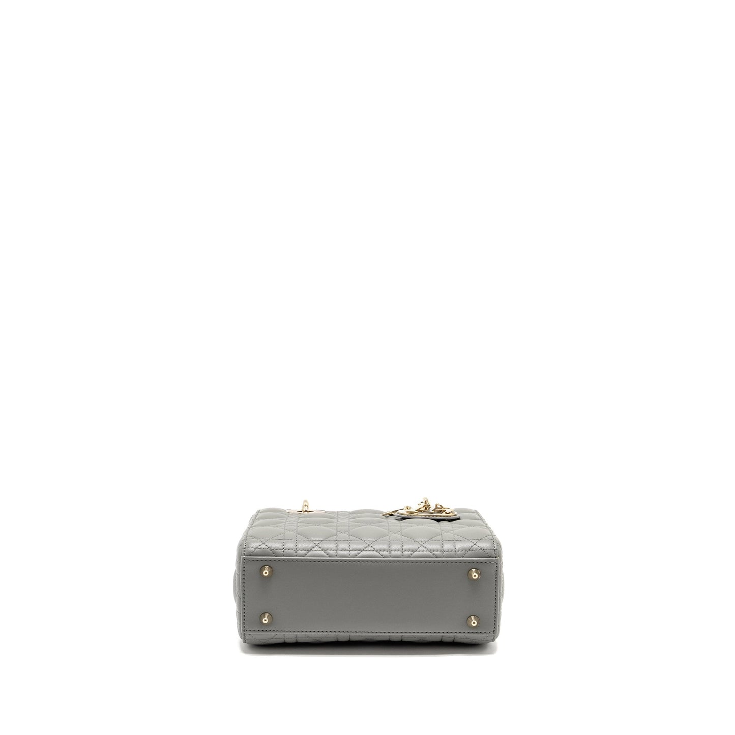 Dior My Small Lady Dior Lambskin Light Grey