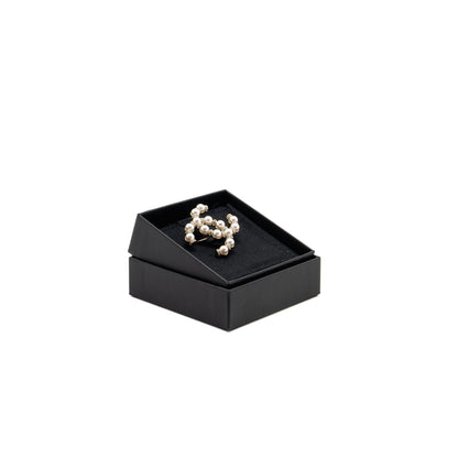 Chanel CC Brooch Pearl/Crystal Light Gold Tone