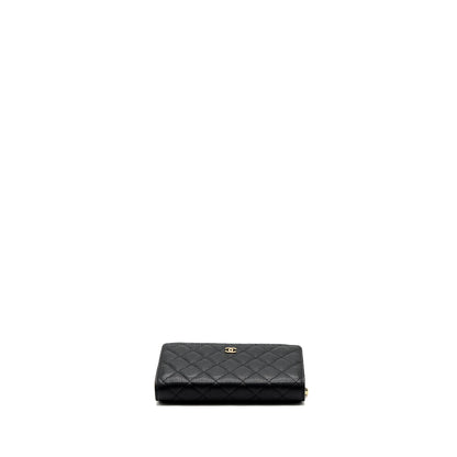 Chanel classic wallet on chain caviar black GHW