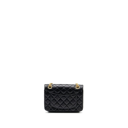 Chanel Mini 2.55 Reissue Flap Bag Aged Calfskin Black GHW (Microchip)