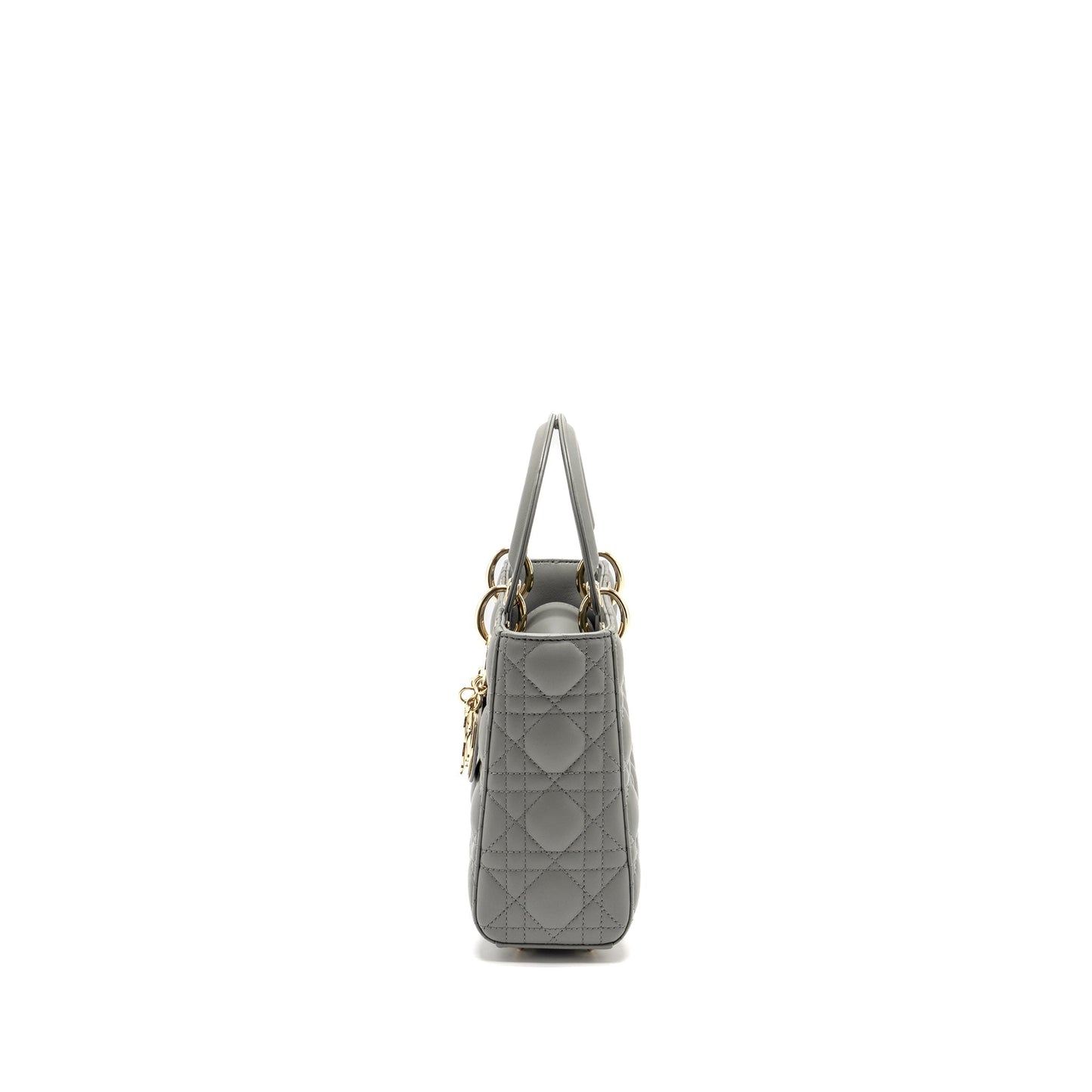 Dior My Small Lady Dior Lambskin Light Grey