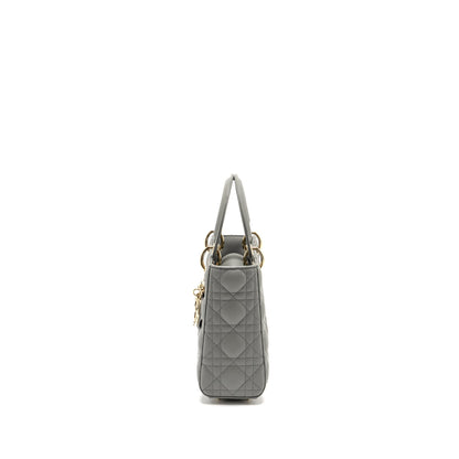 Dior My Small Lady Dior Lambskin Light Grey