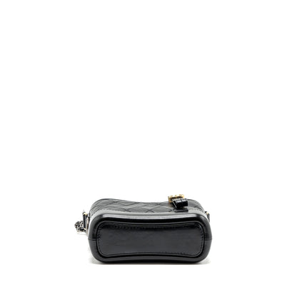 Chanel small Gabrielle hobo bag calfskin black Multicolour hardware