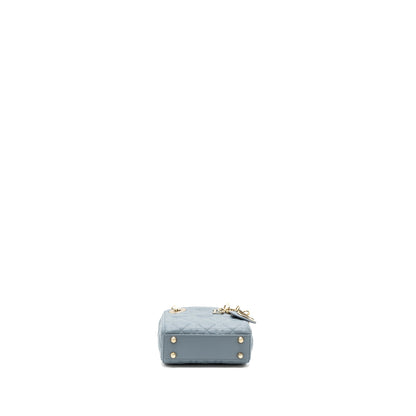 Dior Micro Lady Dior Purse cannage lambskin Cloud Blue