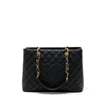 Chanel grand shopping tote bag caviar Black GHW