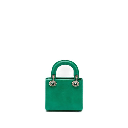 Dior mini lady dior lizard green with crystal buckle