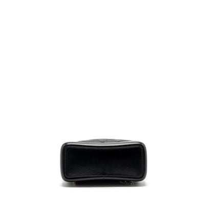 Chanel small Gabrielle backpack Aged calfskin black multicolor hardware