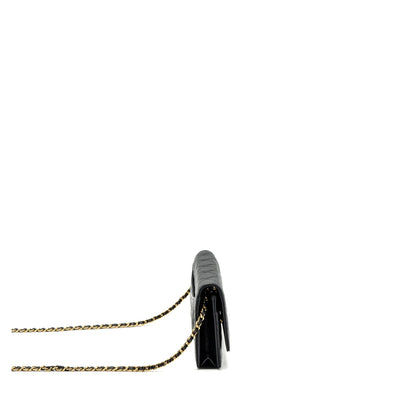 Chanel classic wallet on chain caviar black GHW