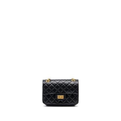 Chanel Mini 2.55 Reissue Flap Bag Aged Calfskin Black GHW (Microchip)