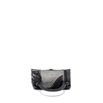 Balenciaga medium hourglass Purse limited edition denim black/multicolour