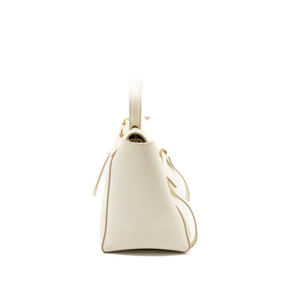 Celine Mini Belt Purse Grained Calfskin White