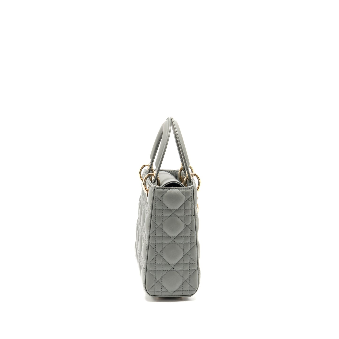 Dior My ABCDior Small Lady Dior Lambskin Stone Grey